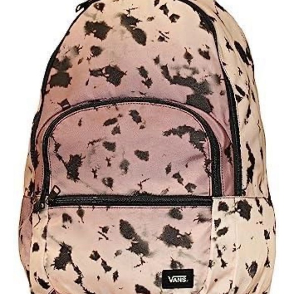 Vans Pink and Black Patterned Backpack - Picture 1 of 3